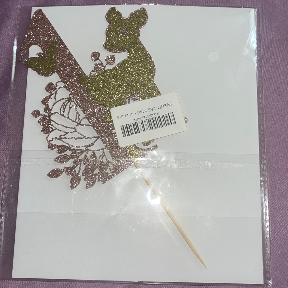 Deer Little One Cake Topper